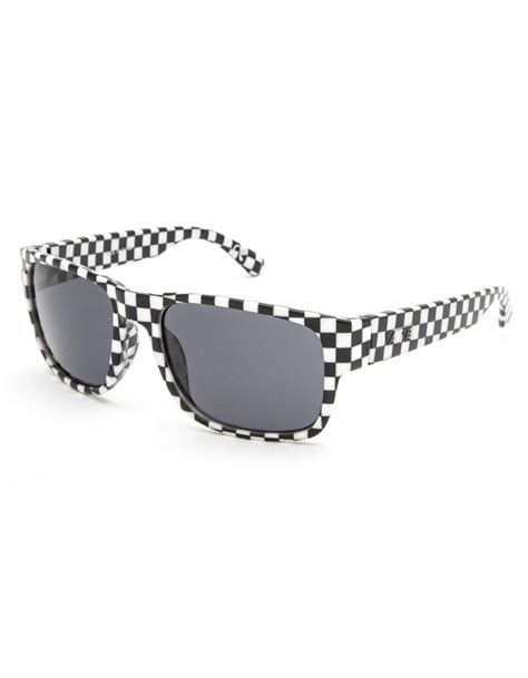 black rectangle sunglasses designer|designer checkered sunglasses black white.